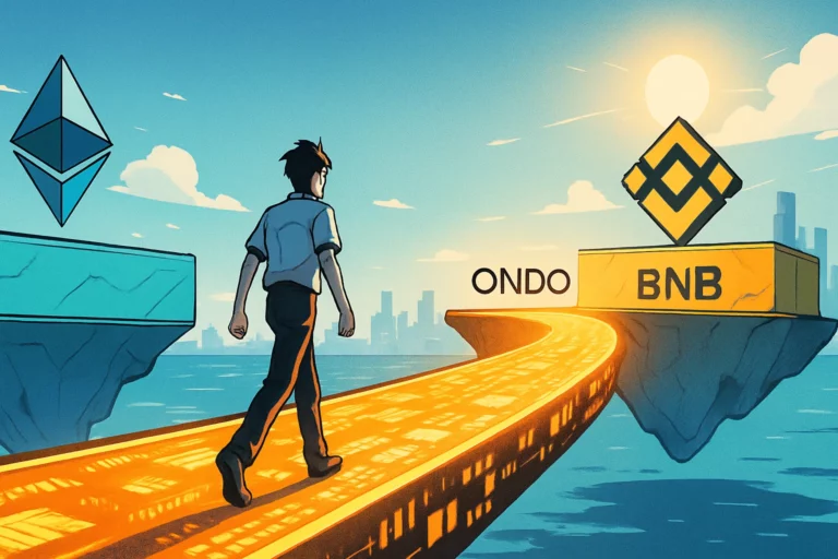 Ondo Finance schließt sich mit LayerZero zusammen, um „Securities Cross-Chain Bridge“ zu starten: nahtlose Übertragung von tokenisierten Aktien und ETFs, die jetzt Ethereum und BSC unterstützen