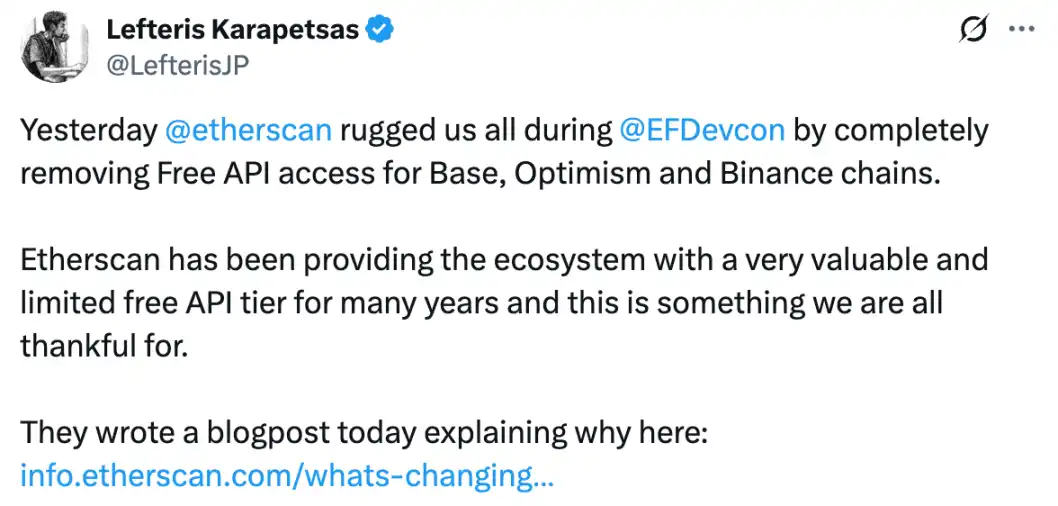 Etherscan-Überraschungsvorwürfe! Hat versehentlich die Datenabhängigkeitswidersprüche des Ethereum-Ökosystems aufgedeckt